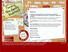 Tablet Screenshot of fundingthefamilybusiness.org